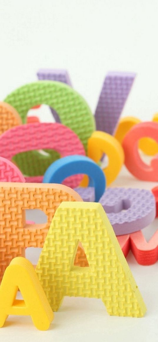 letters, many, multi-colored, development, children