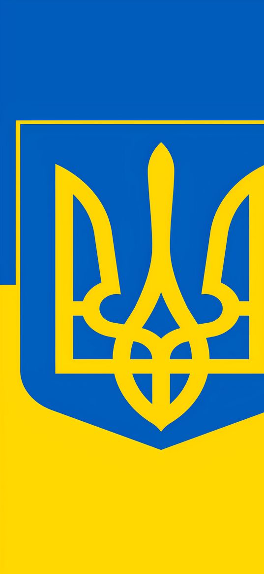 ukraine, emblem, yellow, blue