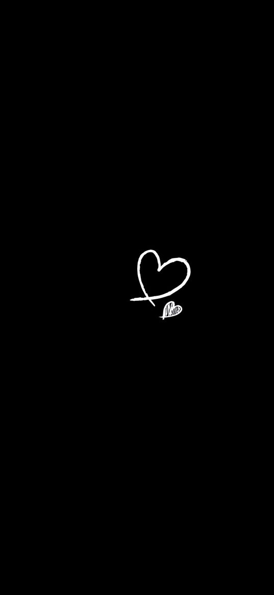 heart, love, dark background, art