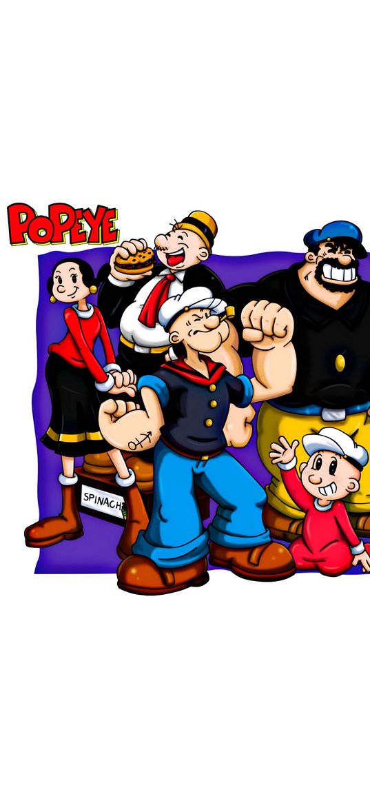 popeye, sailor, spinach, cartoon, characters, poster