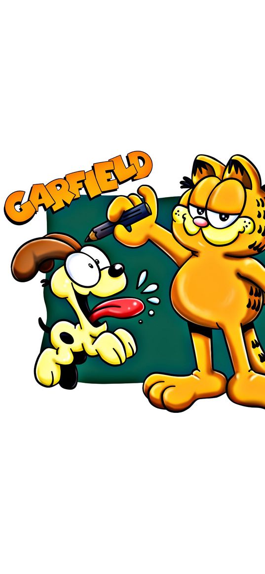 garfield, cartoon, cat, ginger, puppy, characters, poster