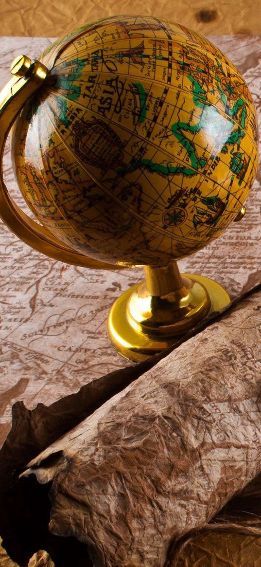 globe, map, table, travel