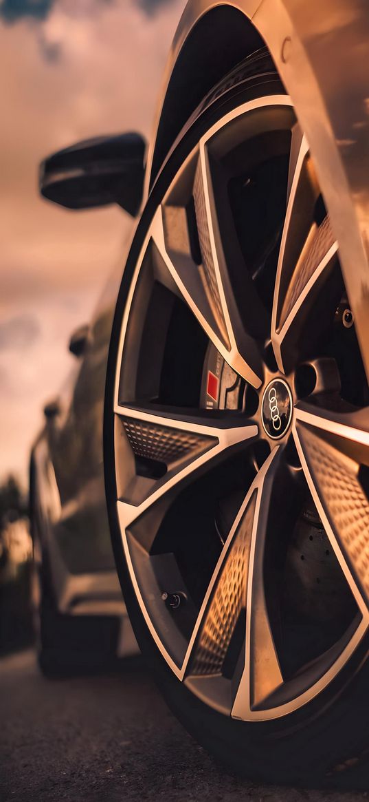 wheel, audi, car, rim