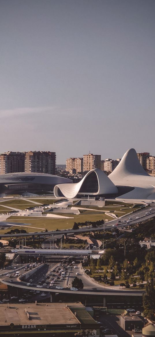 baku, azerbaijan, heydar aliyev center, architecture, modern, building