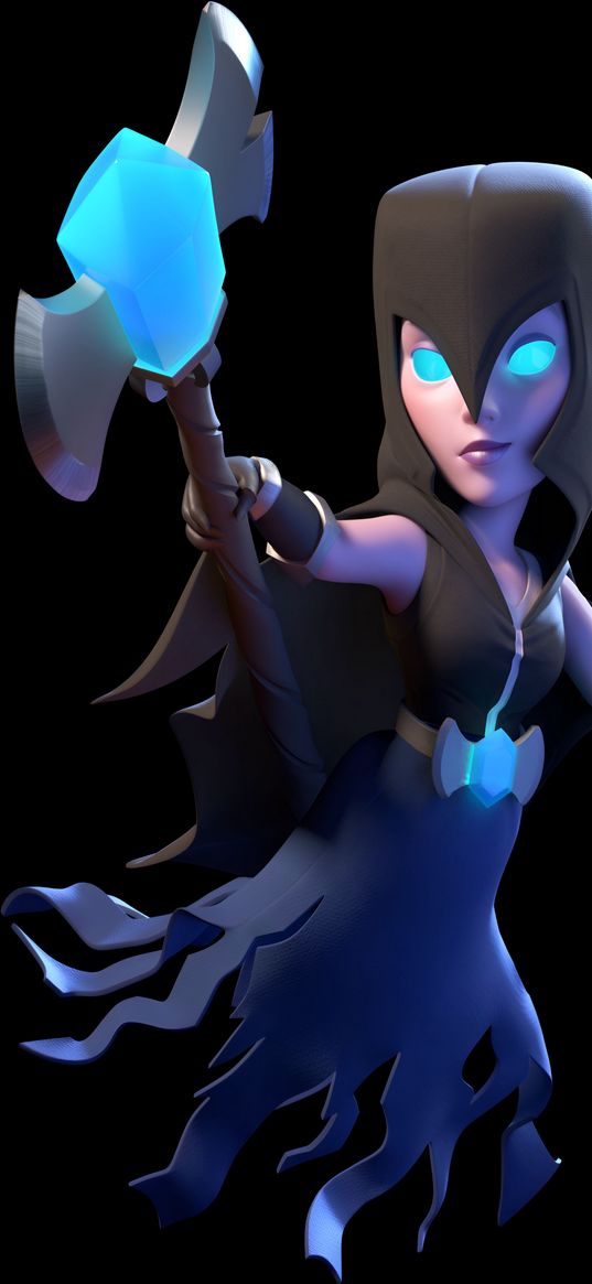 witch, clash royale, game, night witch