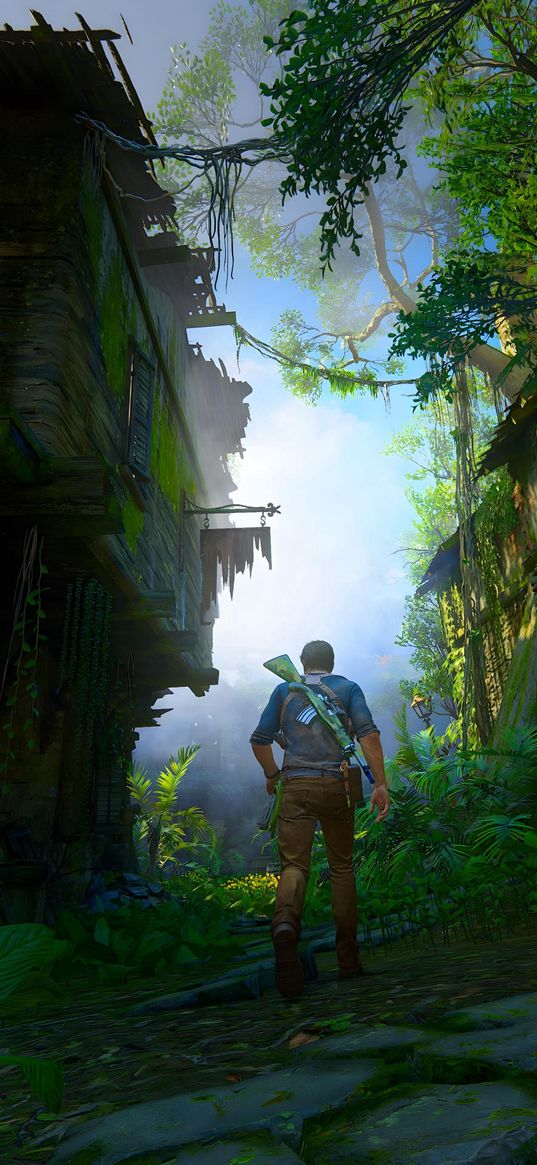 uncharted, games, nathan drake, nate, jungle, nature