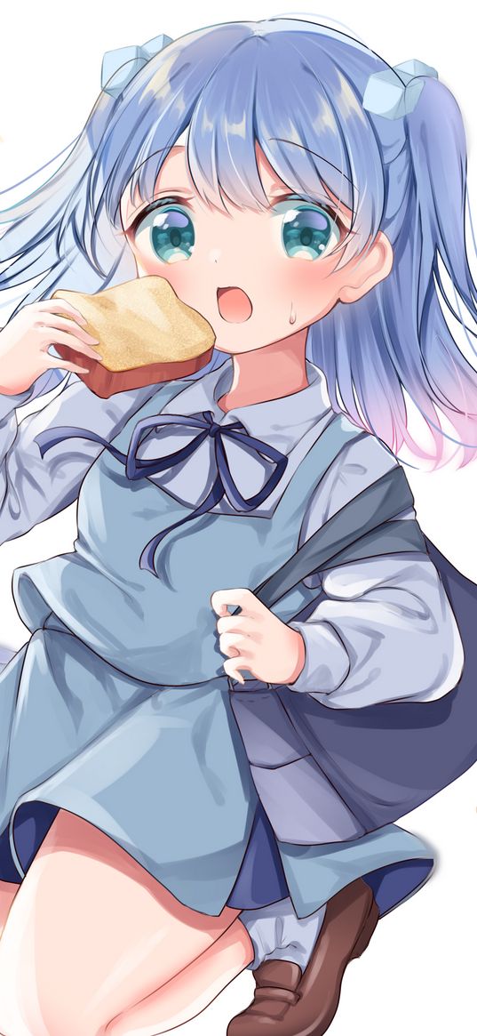 girl, toast, anime