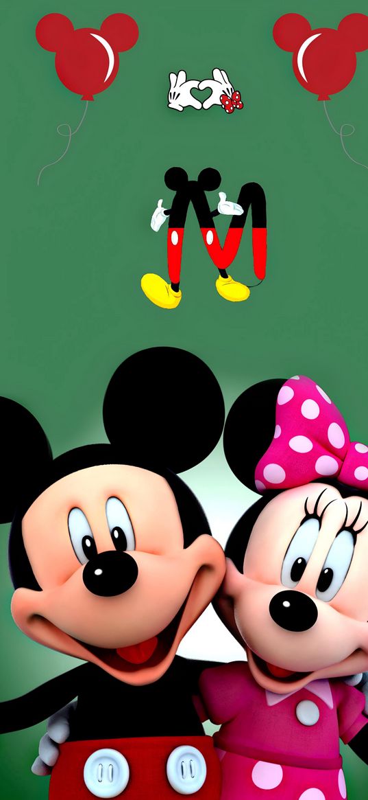 mickey mouse, minnie mouse, disney, mice, digital art