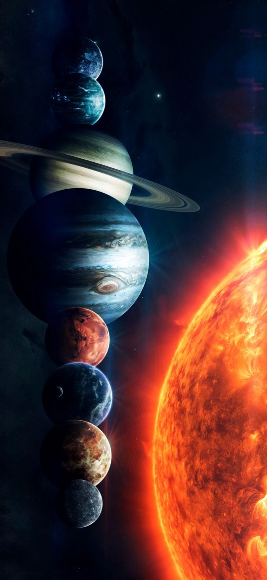 planets, solar system, space