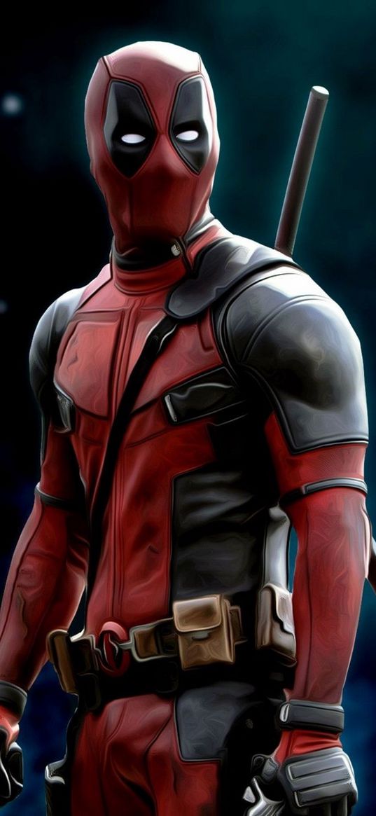 deadpool, marvel, character, red suit