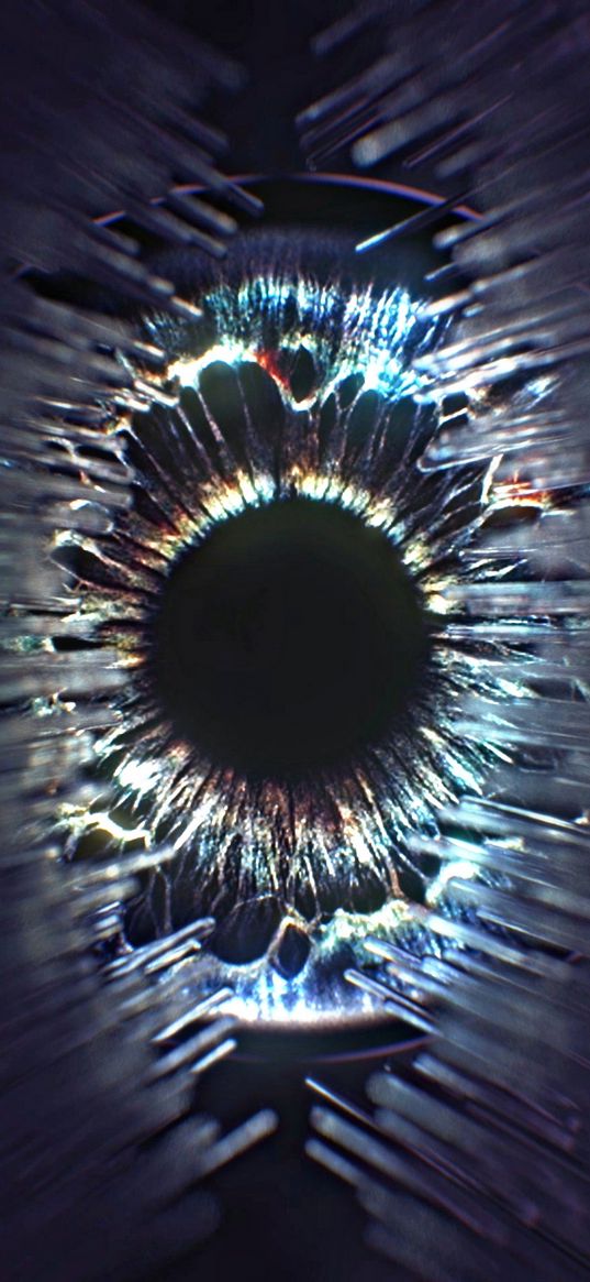 eye, pupil, silver, macro