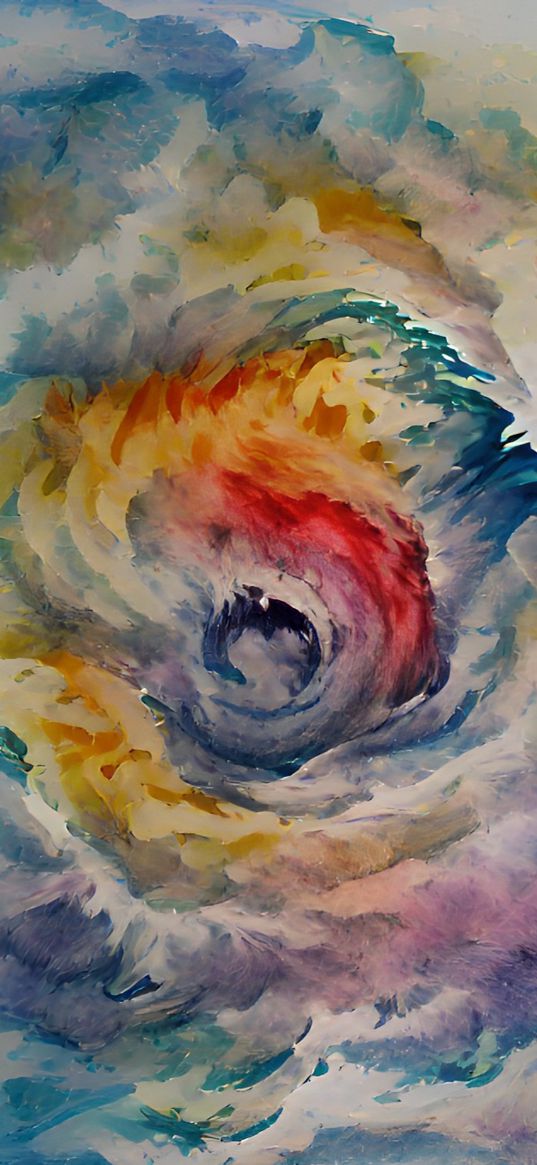 cyclone, colorful, clouds, white, art