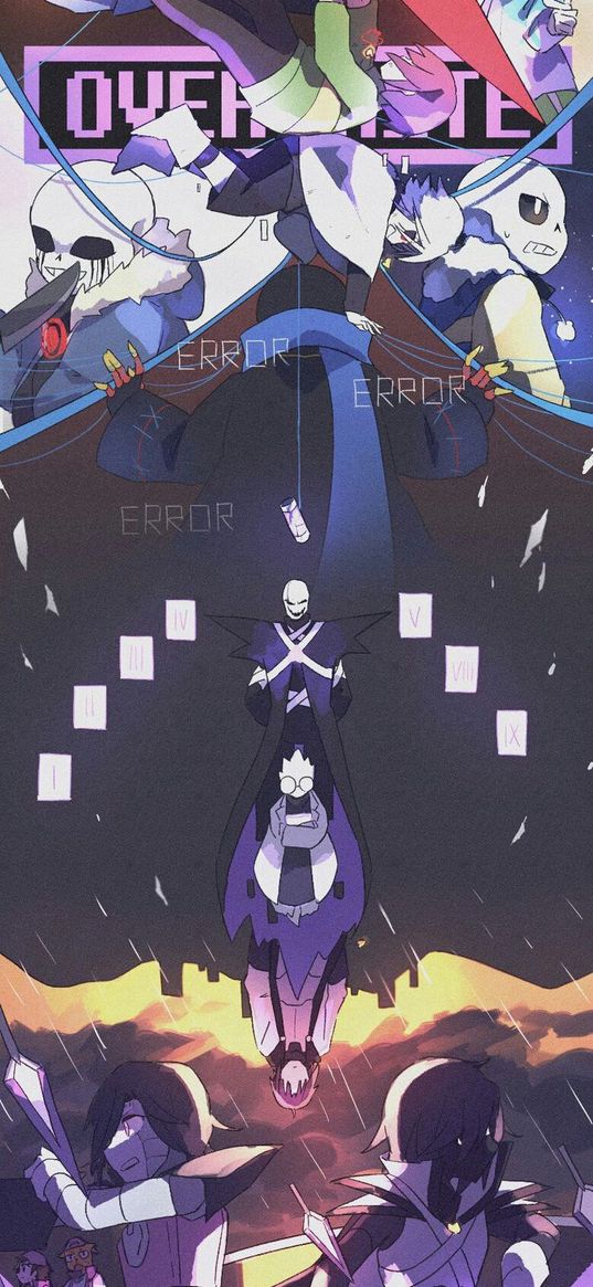 sans, undertale, game, skeletons, characters, poster, art