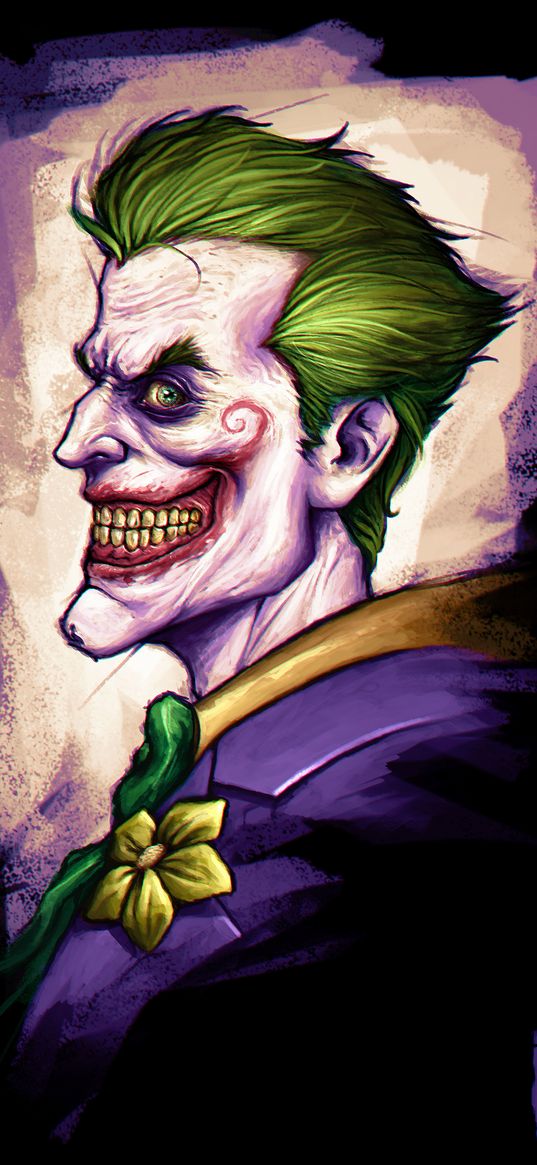 joker, villain, dc, clown, makeup, scary, evil, art