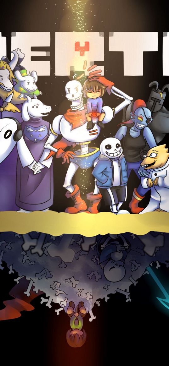 undertale, human, soul, characters, art