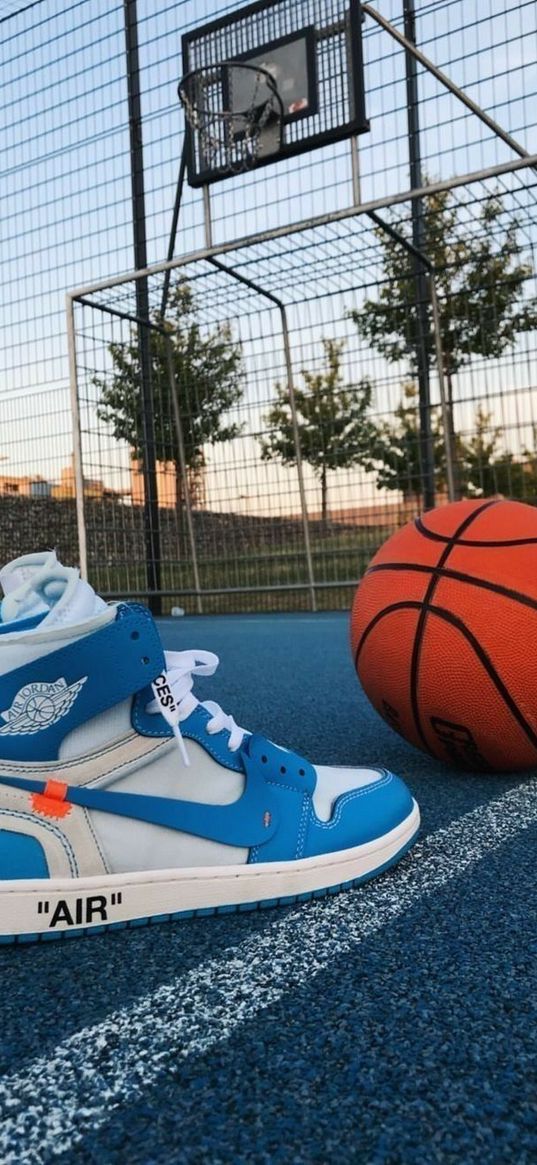 nike, jordans, sneakers, basketball, ball, playground