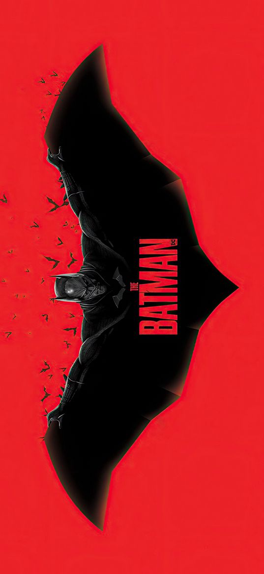 batman, superhero, comics, dc, minimalism, red, poster