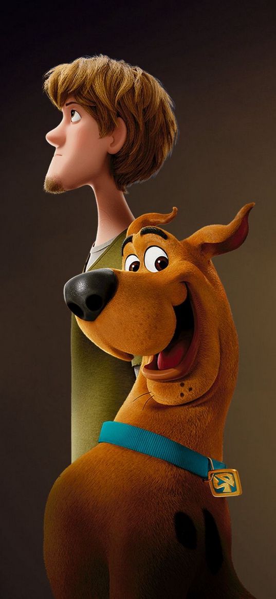 scooby-doo, shaggy, cartoon, guy, dog, art