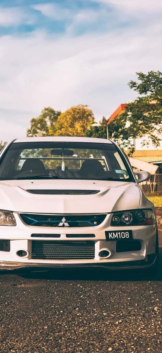 mitsubishi, evo, lancer, car, cars, summer, sun