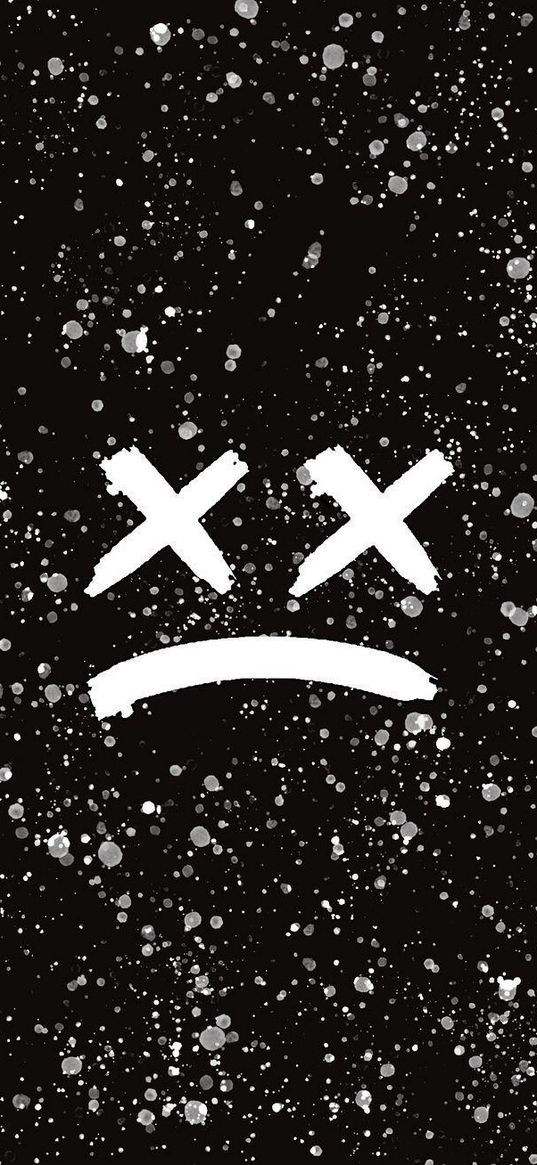 mask, crosses, black, white, background, splash