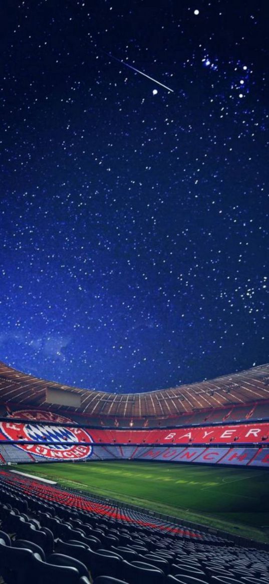 allianz arena, bayern, bavaria, stadium, germany, football, sky, stars