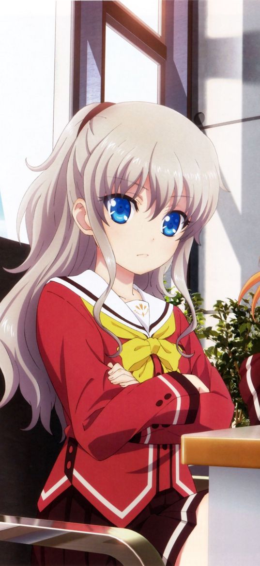 anime, girl, cute, charlotte, tomori