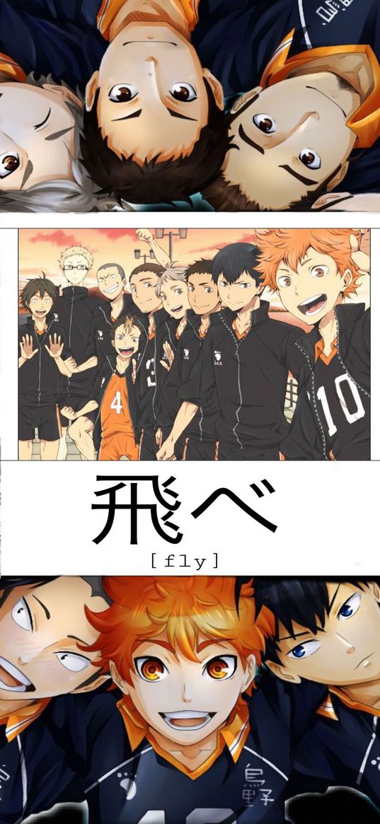 anime, cartoon, guys, haikyuu, volleyball, heroes