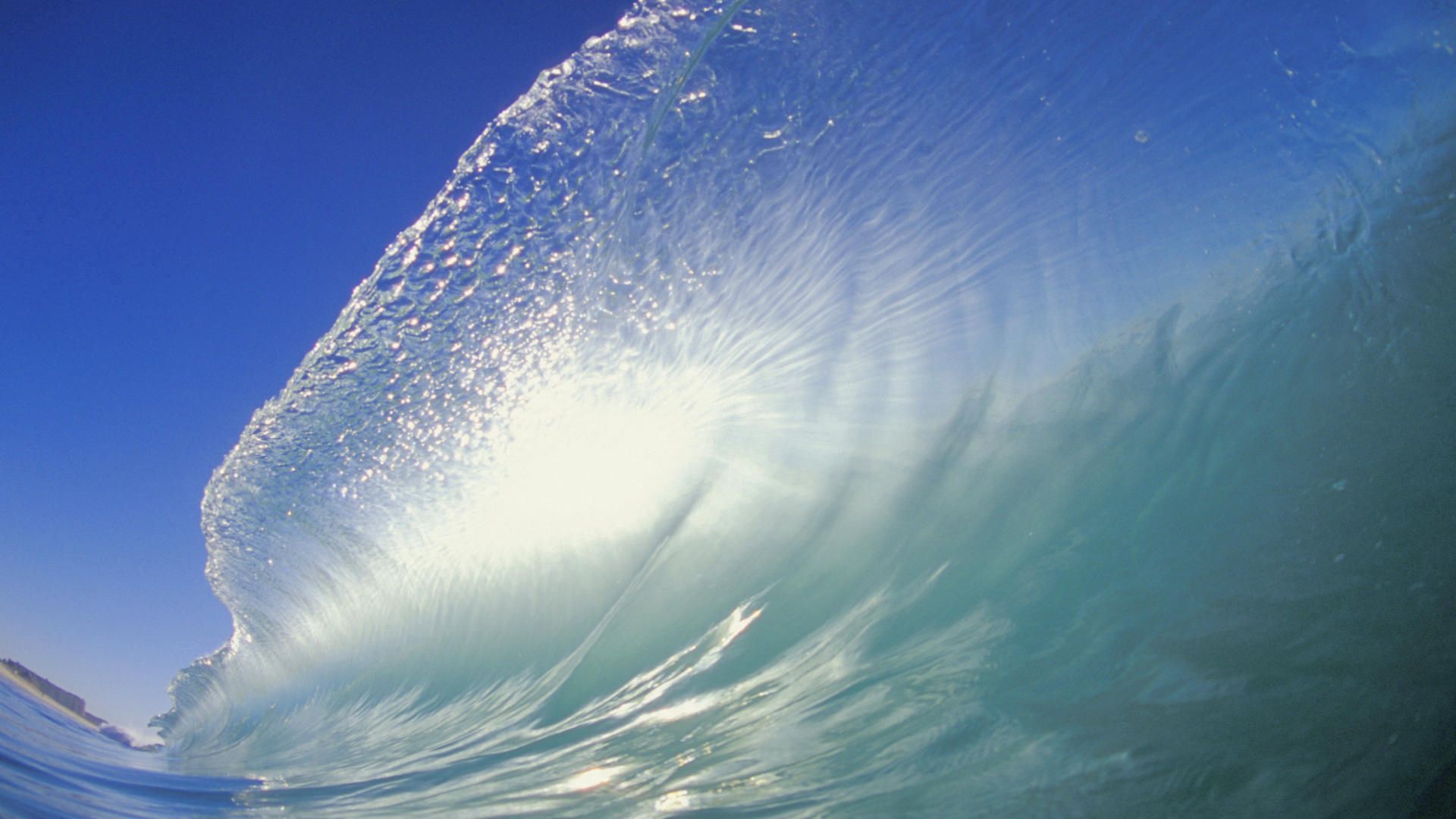 wave, sea, water, transparent, splashes