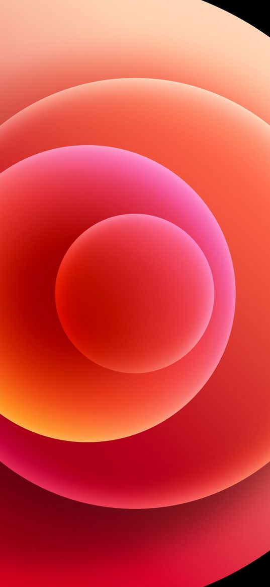 abstraction, circles, orange, background