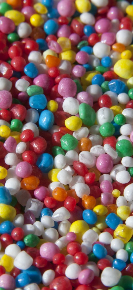 dragee, sweets, balls, shapes, colorful