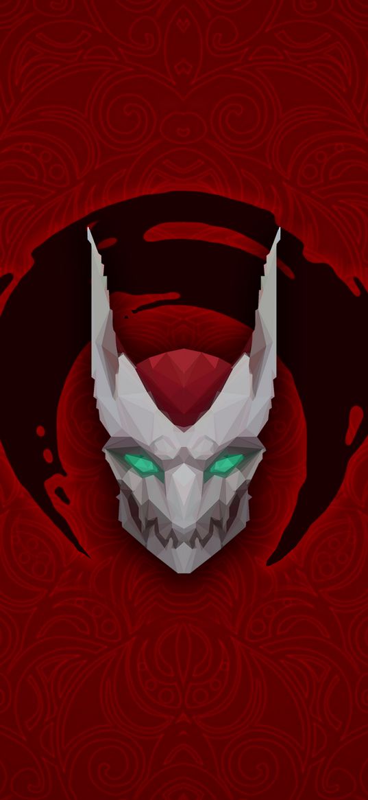 yasuo, league of legends, lol, game, blood moon, mask, red background