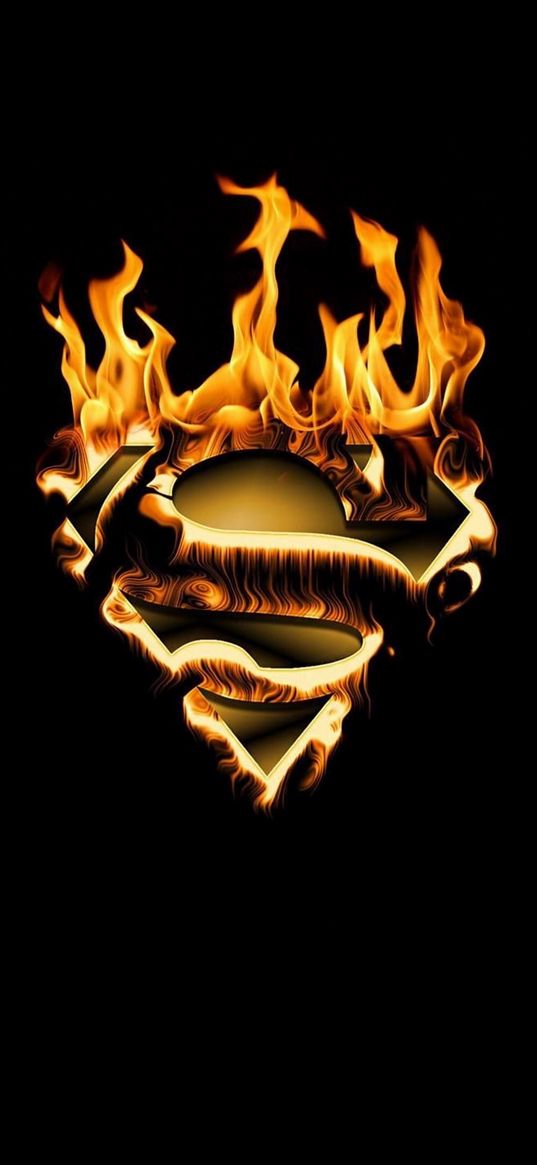 superman, superheroes, dc, comics, fire, art