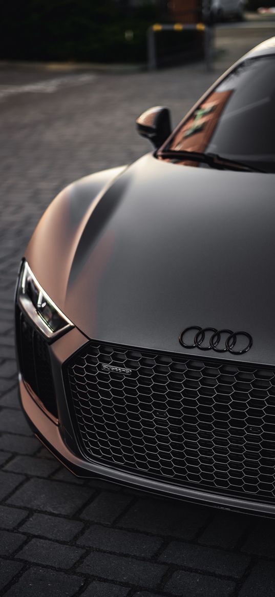 audi, car, r8, 10, front view