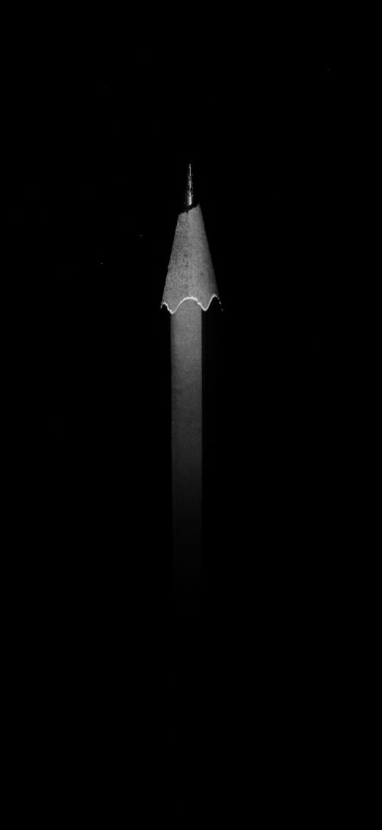 black, pencil, black background, minimalism