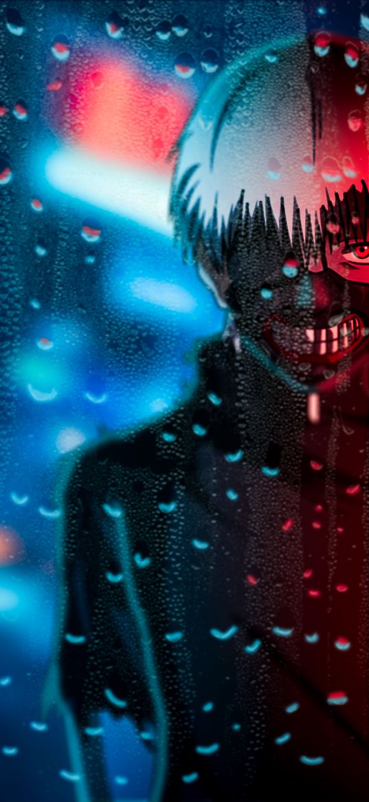 kaneki ken, tokyo ghoul, anime, guy, character, drops