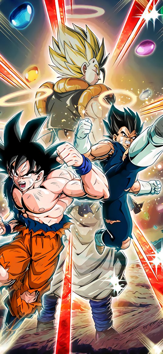 goku, dragonball, vegeta, dokan, anime, characters, power