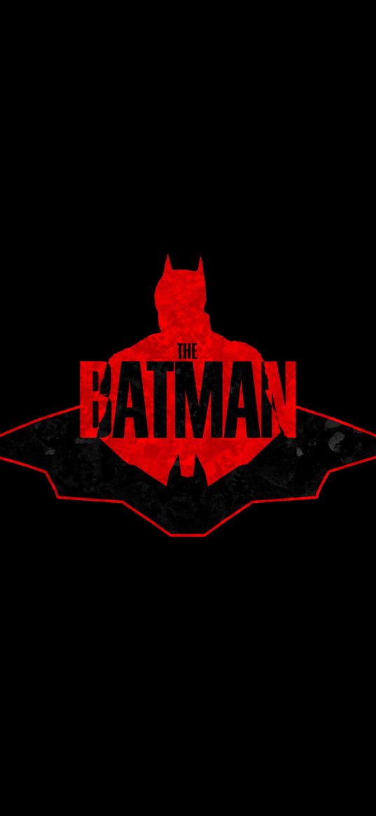 batman, the batman, bat, dc, robert pattinson, superhero, red, poster