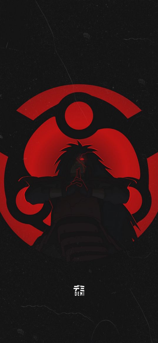 naruto, madara uchiha, anime, manga, art, red