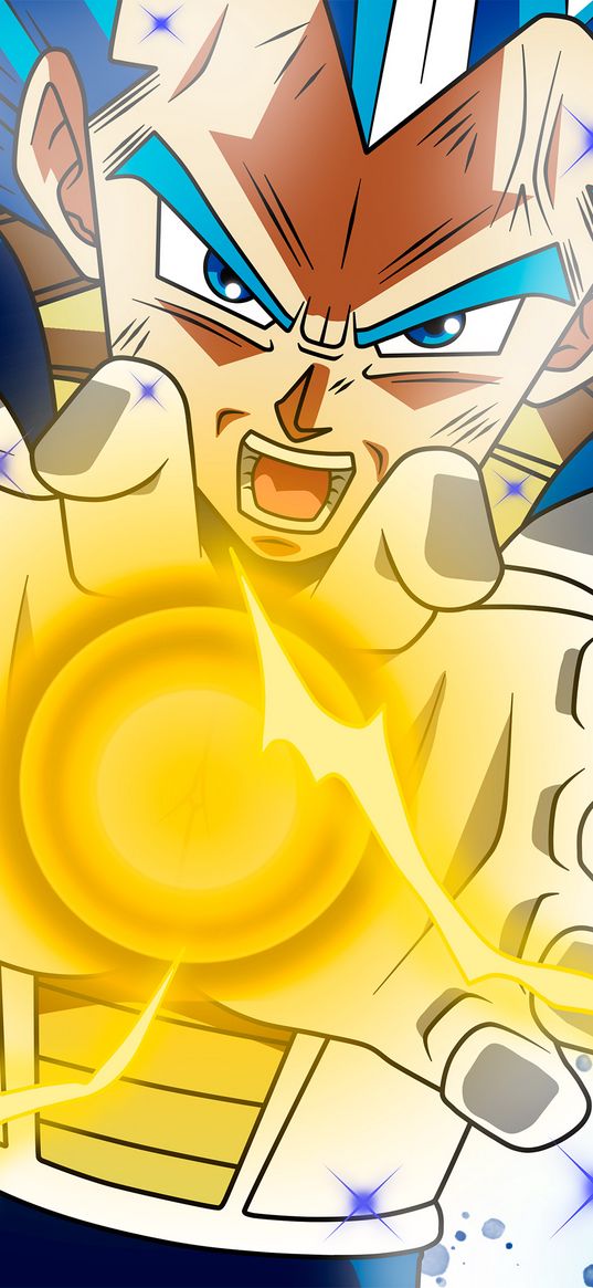 dragon ball, vegeta, super, anime, art