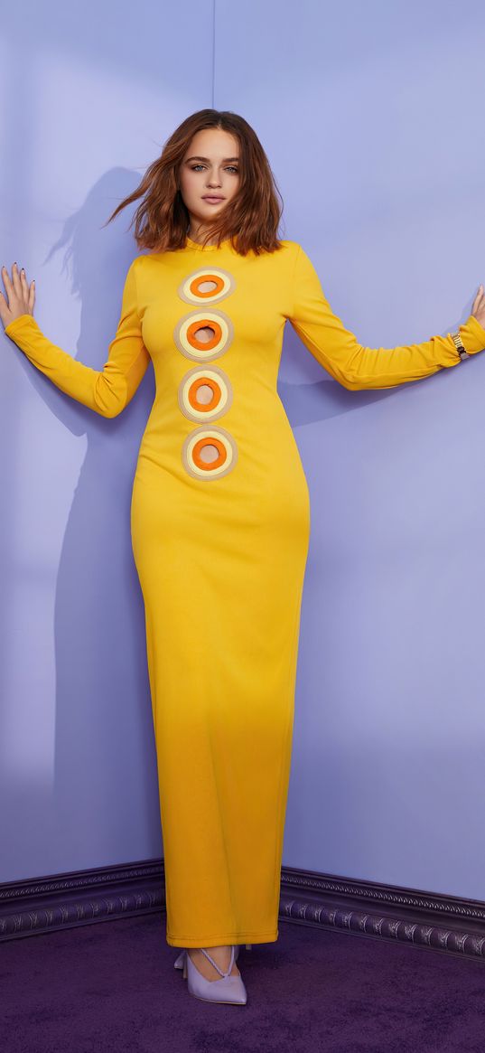 joey king, hollywood, actress, girl, yellow dress