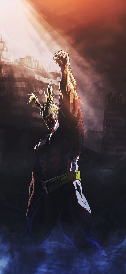 all might, my hero academy, anime, art