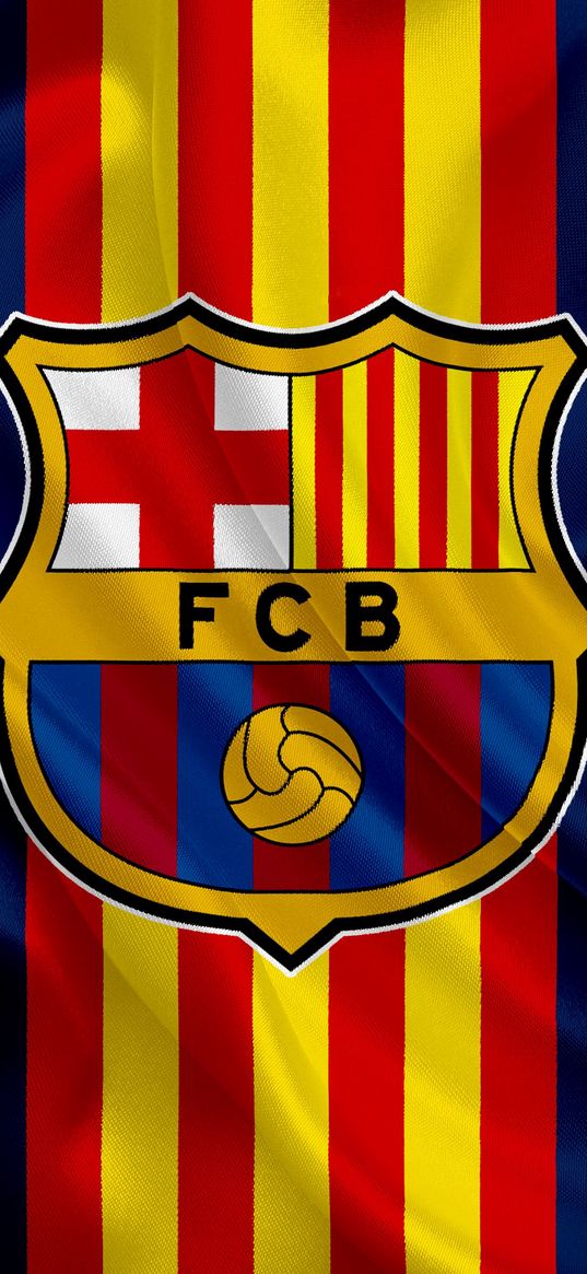 football, emblem, barcelona