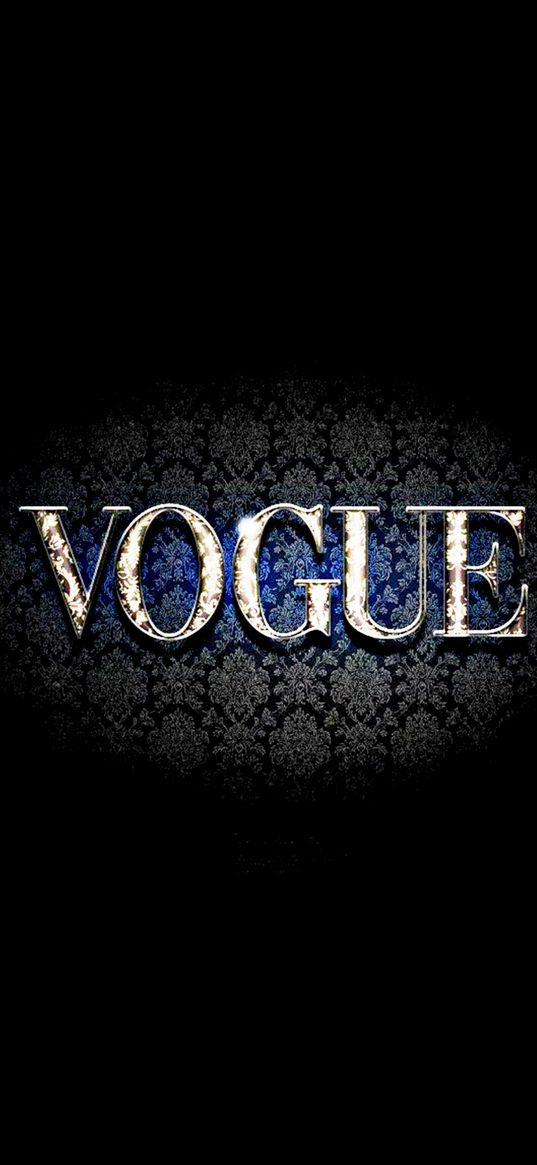 vogue, glamour, black background