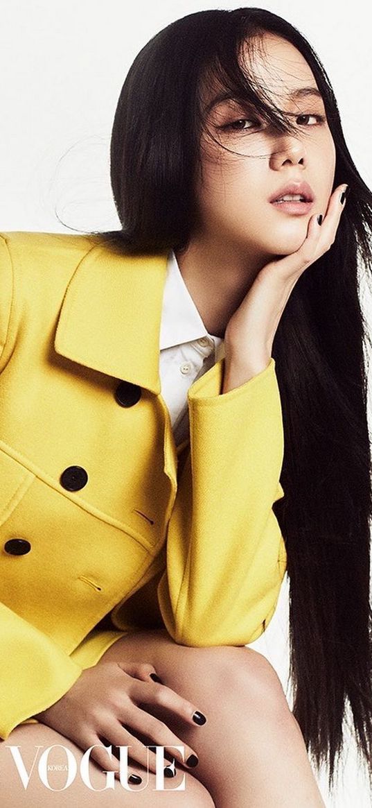 girl, model, jisoo, blackpink, singer, yellow, th, magazine, cover