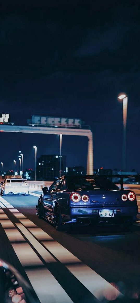 nissan, nissan gtr, auto, car, road, traffic