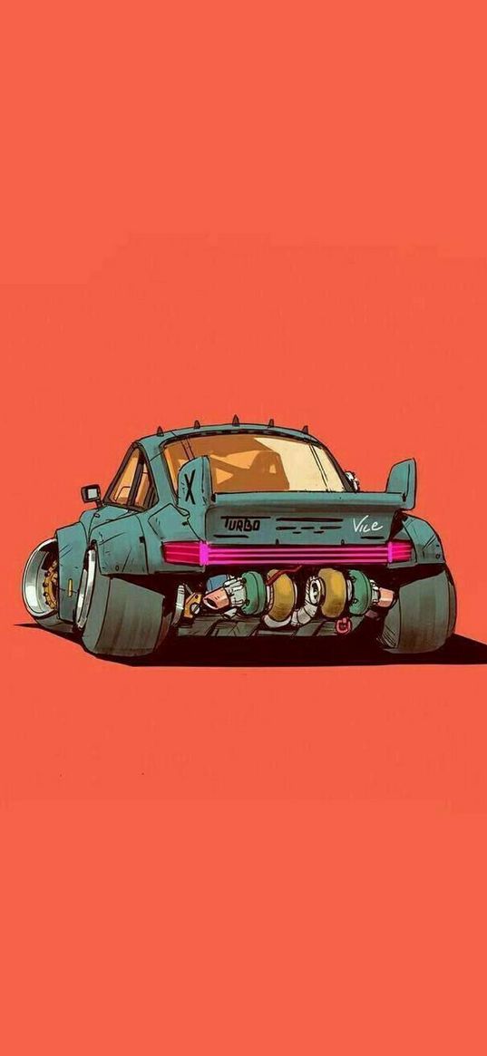 car, art, cyberpunk, turbo