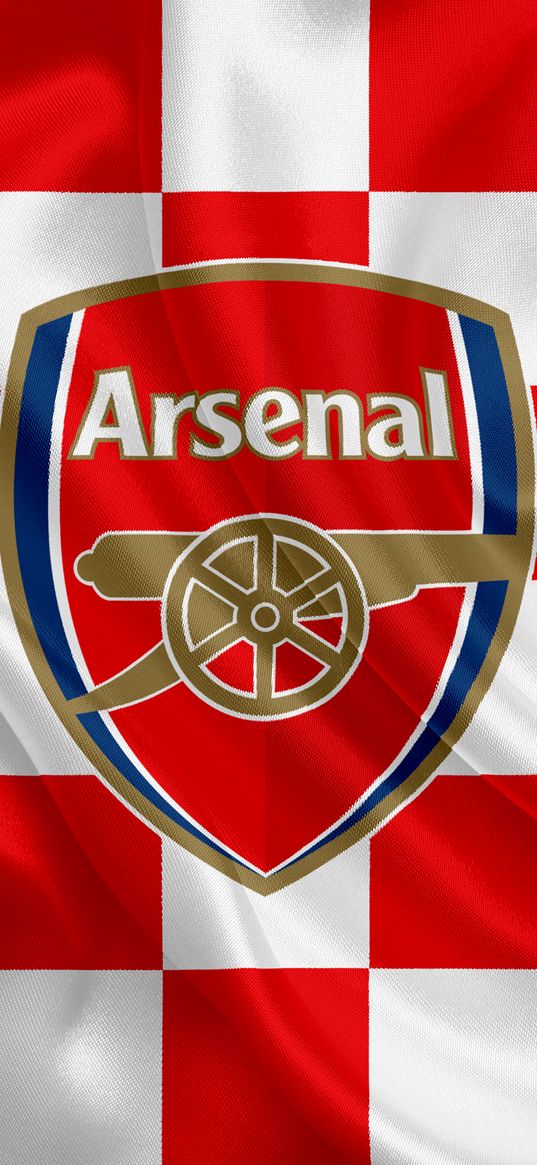 arsenal, football club, emblem, logo, football, red