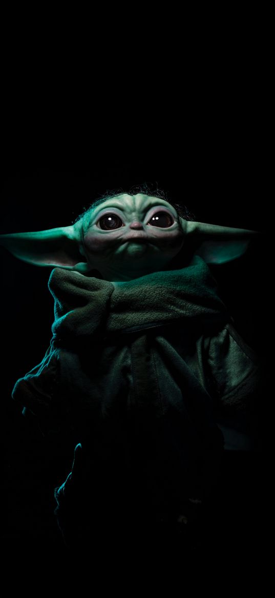 star wars, film, grog, yoda, character, eyes, dark