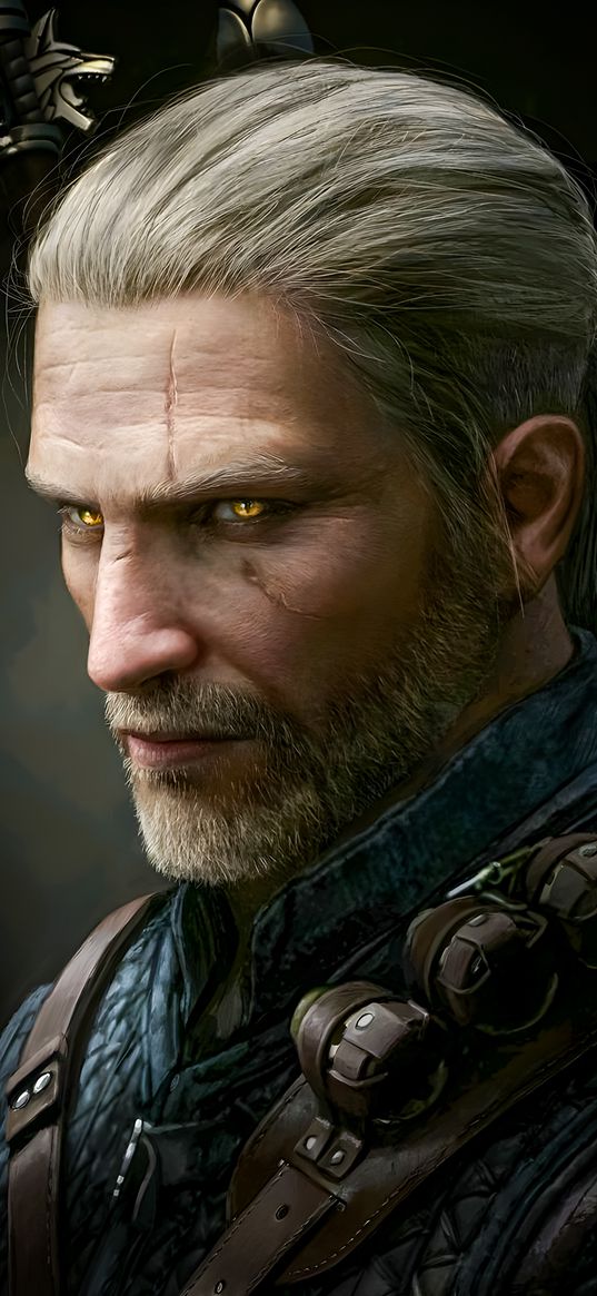 witcher 3, game, geralt of rivia, character, eyes