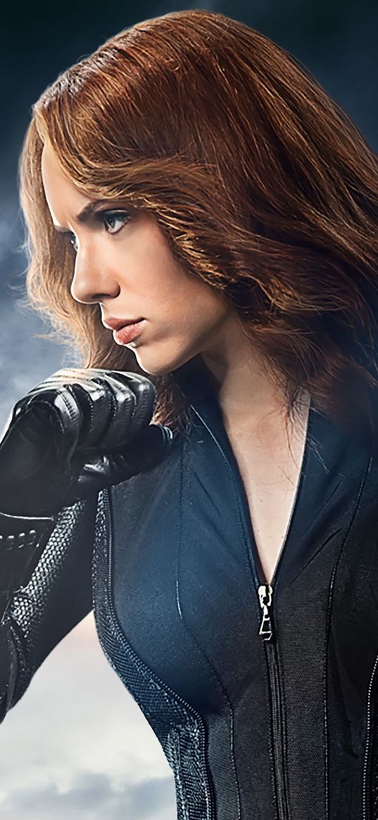 black widow, scarlett johansson, superhero, marvel, girl, spy, sky, clouds